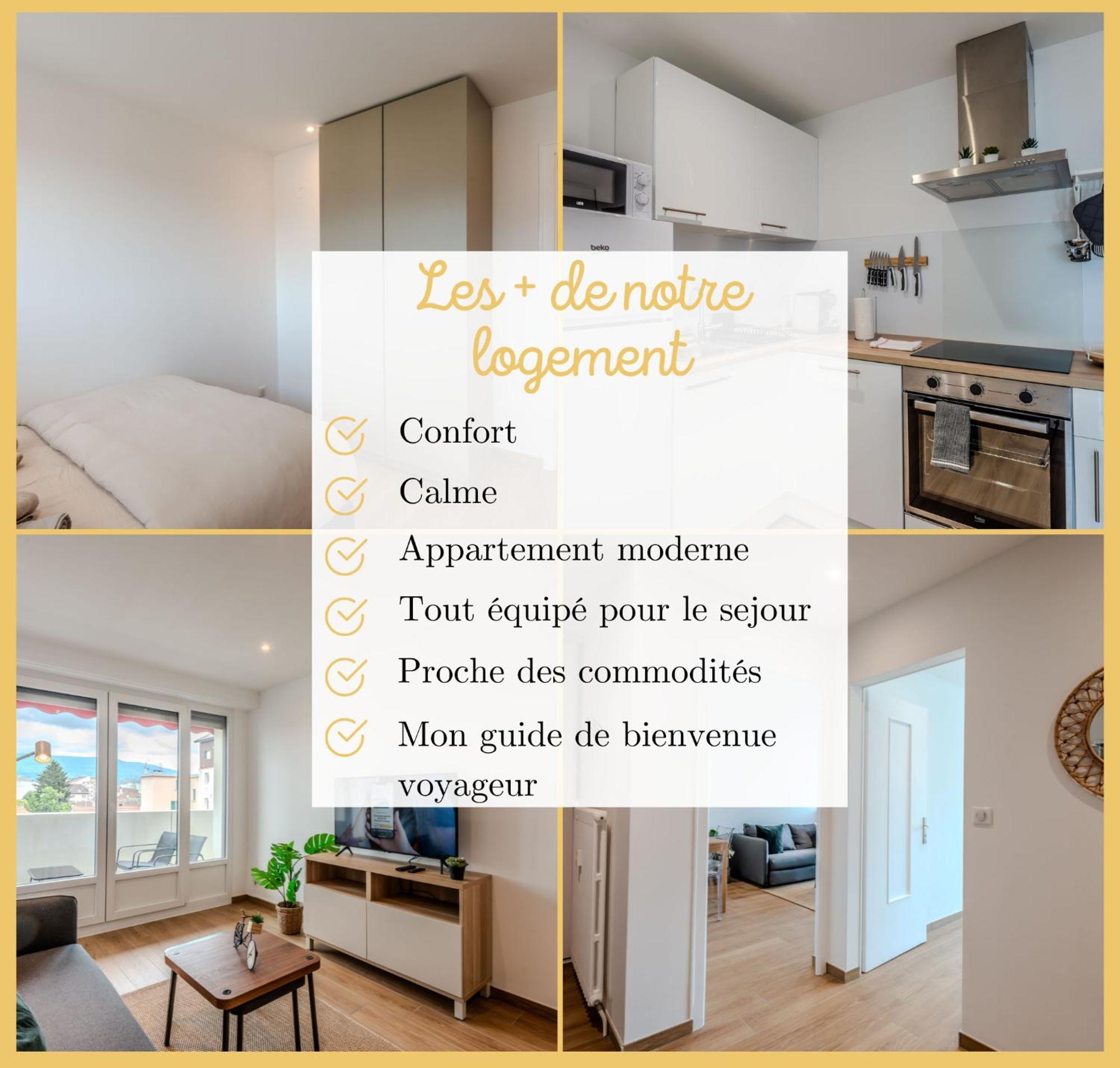 Apartmán Chez Gwen I T3 I Gaillard Exteriér fotografie